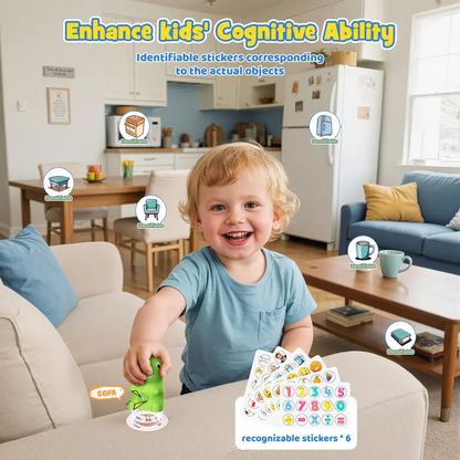 Dinosaur Talking Flash Cards for Kids, Interactive Learning Cards with Phonics & Sight Words, Montessori Educational Toy Set with 148 Cards, 592 Words and 6 Stickers